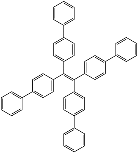 1,1,2,2-tetra(biphenyl-4-yl)ethene 化学構造式