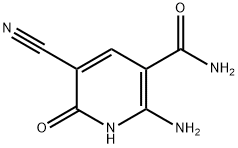 2-amino-5-cyano-6-hydroxynicotinamide Struktur