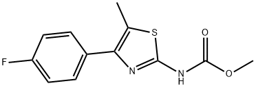 methyl (4-(4-fluorophenyl)-5-methylthiazol-2-yl)carbamate 化学構造式