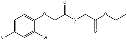 ethyl N-[(2-bromo-4-chlorophenoxy)acetyl]glycinate|