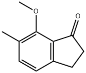 7-Methoxy-6-methyl-indan-1-one Struktur