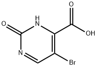 5-bromo-2-hydroxypyrimidine-4-carboxylic acid 化学構造式