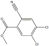 4,5-DICHLORO-2-CYANO-BENZOIC ACID METHYL ESTER Structure
