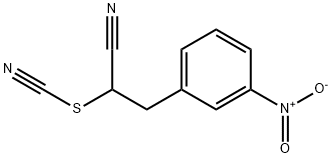 3-(3-Nitro-phenyl)-2-thiocyanato-propionitrile 结构式