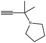 1-(1,1-dimethyl-2-propyn-1-yl)Pyrrolidine Struktur