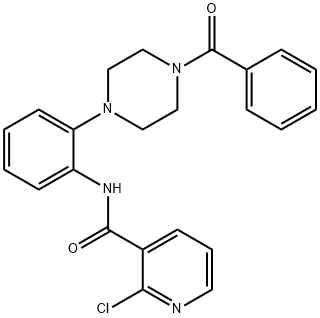 2-chloro-N-{2-[4-(phenylcarbonyl)piperazin-1-yl]phenyl}pyridine-3-carboxamide|