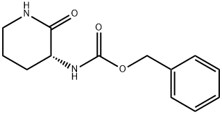 (R)-benzyl (2-oxopiperidin-3-yl)carbamate 化学構造式