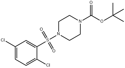 tert-butyl 4-((2,5-dichlorophenyl)sulfonyl)piperazine-1-carboxylate 结构式