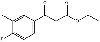 ETHYL 3-(4-FLUORO-3-METHYLPHENYL)-3-OXOPROPANOATE Structure