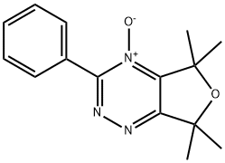 5,7-DIHYDRO-3-PHENYL-5,5,7,7-TETRAMETHYLFURO(3,4-E)-1,2,4-TRIAZINE-4-OXIDE Struktur