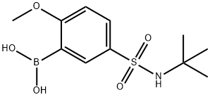 5-(N-tert-butylsulfamoyl)-2-methoxyphenylboronic acid Structure