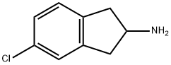 5-chloro-2,3-dihydro-1H-inden-2-amine Struktur