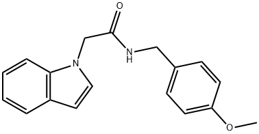 2-(1H-indol-1-yl)-N-(4-methoxybenzyl)acetamide Structure