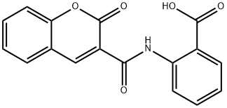 2-{[(2-oxo-2H-chromen-3-yl)carbonyl]amino}benzoic acid 结构式