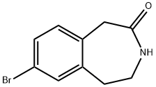 7-溴-4,5-二氢-1H-苯并[D]氮杂-2(3H)-酮 结构式