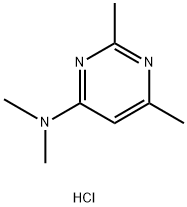 N,N,2,6-Tetramethylpyrimidin-4-amine hydrochloride Structure