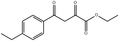 4-(4-ethylphenyl)-2,4-dioxobutanoic acid ethyl ester 化学構造式