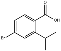 4-溴-2-异丙基苯甲酸,741698-83-9,结构式