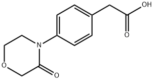 4-(3-oxo-4-morpholinyl)Benzeneacetic acid Struktur