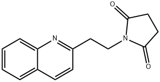 1-[2-(2-quinolinyl)ethyl]-2,5-pyrrolidinedione Struktur