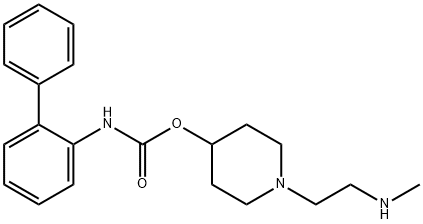 1-(2-(甲基氨基)乙基)哌啶-4-基[1,1'-联苯基]-2-基氨基甲酸酯,743460-48-2,结构式