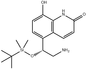 (R)-5-(2-amino-1-((tert-butyldimethylsilyl)oxy)ethyl)-8-hydroxyquinolin-2(1H)-one Structure