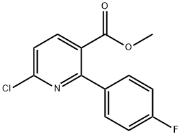 METHYL 6-CHLORO-2-(4-FLUOROPHENYL)NICOTINATE Structure