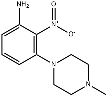 3-(4-methyl-1-piperazinyl)-2-nitrobenzenamine Structure