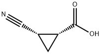 cis-2-cyanocyclopropane-1-carboxylic acid,74650-11-6,结构式