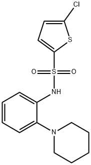 5-methyl-N-(2-(piperidin-1-yl)phenyl)thiophene-2-sulfonamide Struktur