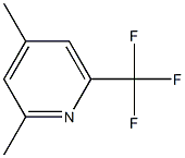 Pyridine, 2,4-dimethyl-6-(trifluoromethyl)-
 Structure