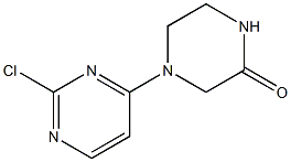 4-(2-chloropyrimidin-4-yl)piperazin-2-one Struktur