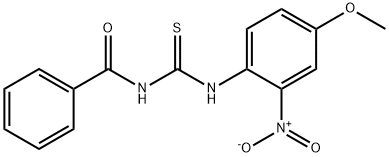 1-BENZOYL-3-(4-METHOXY-2-NITROPHENYL)-2-THIOUREA Structure