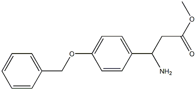 methyl 3-Amino-3-[4-(phenylmethoxy)phenyl]propionate Structure