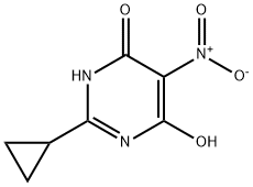 2-Cyclopropyl-5-Nitropyrimidine-4,6-Diol Struktur