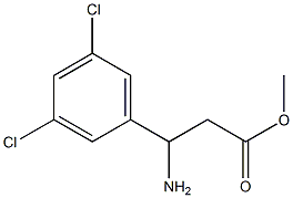 methyl 3-amino-3-(3,5-dichlorophenyl)propanoate Structure
