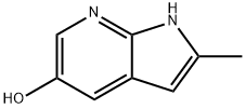 2-methyl-1H-Pyrrolo[2,3-b]pyridin-5-ol 化学構造式