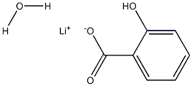 サリチル酸リチウム一水和物 化学構造式