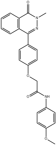 N-(4-methoxyphenyl)-2-[4-(3-methyl-4-oxo-3,4-dihydro-1-phthalazinyl)phenoxy]acetamide Structure