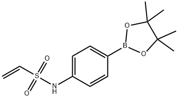 N-(4-(4,4,5,5-tetramethyl-1,3,2-dioxaborolan-2-yl)phenyl)ethenesulfonamide Structure