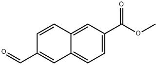 甲基 6-甲酰基-2-萘酯 结构式