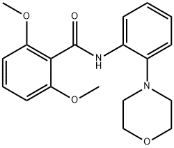2,6-dimethoxy-N-[2-(morpholin-4-yl)phenyl]benzamide Struktur