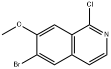 6-bromo-1-chloro-7-methoxyIsoquinoline Struktur