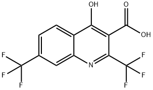 4-Hydroxy-2,7-bis(trifluoromethyl)quinoline-3-carboxylic acid Structure