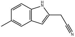 2-(5-methyl-1H-indol-2-yl)acetonitrile 结构式