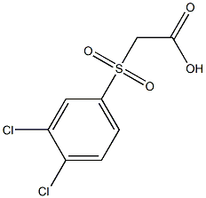 2-((3,4-dichlorophenyl)sulfonyl)acetic acid Struktur