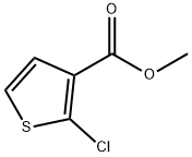 Methyl 2-chlorothiophene-3-carboxylate 化学構造式