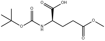 N-叔丁氧羰基-D-谷氨酸 GAMMA-甲酯,76379-01-6,结构式