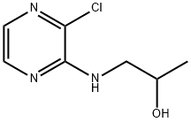 1-[(3-chloro-2-pyrazinyl)amino]-2-propanol,76537-36-5,结构式