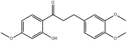 2'-羟基-3,4,4'-三甲氧基二氢查耳酮 结构式